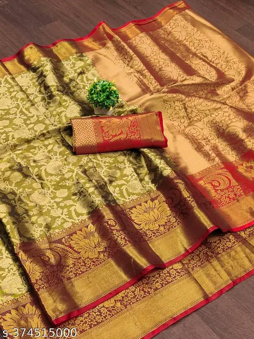 Myra Superior Women's Banarasi Silk Saree  | Beautiful Pure Banarasi Silk Saree